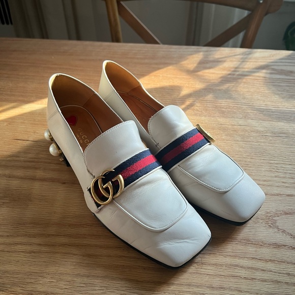 Gucci Leather Studded Accents Loafers - Picture 3 of 7